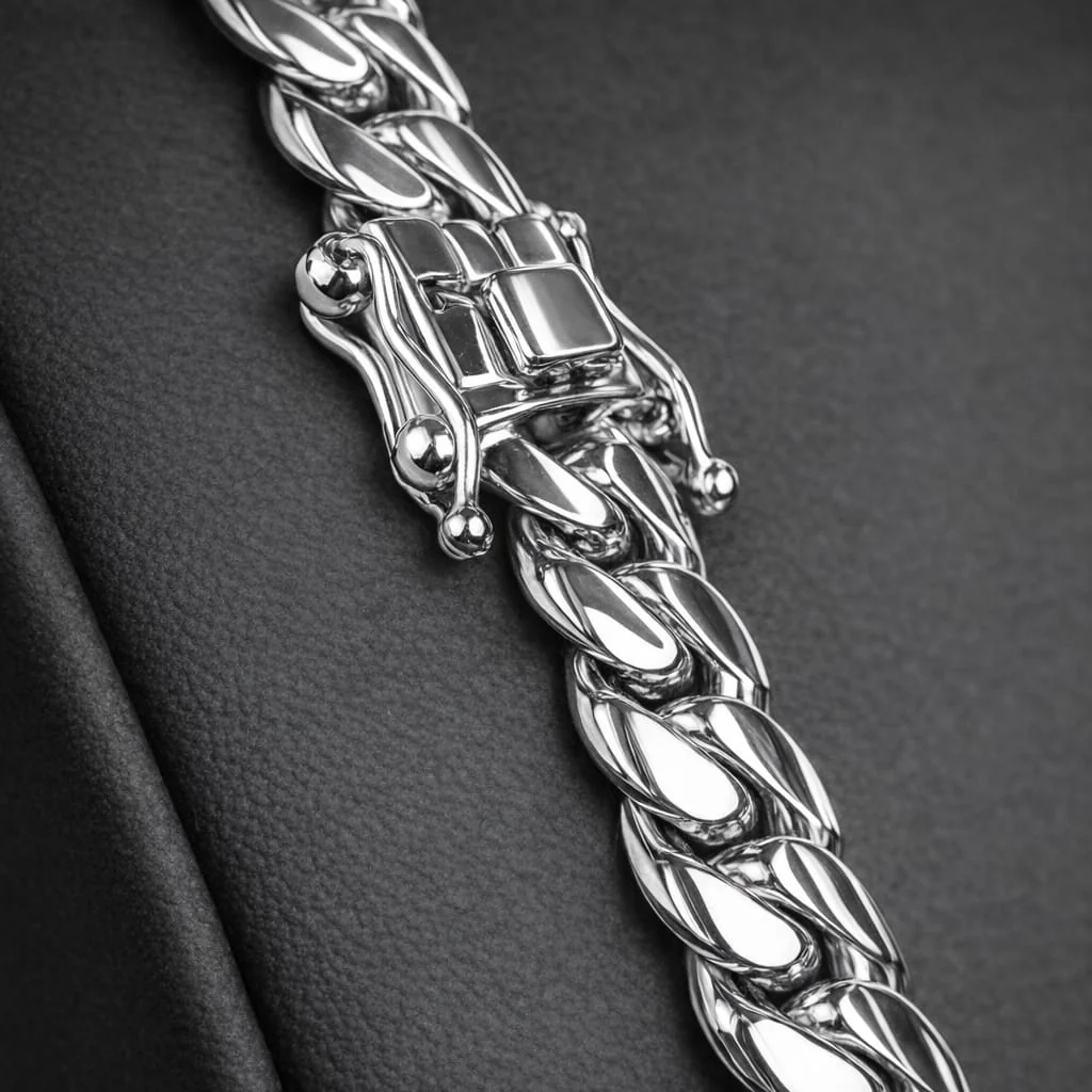 10mm Wide Solid Figaro-Cuban Link Chain |925 Sterling Silver Chain | Men's Jewelry | With Certificate of Authenticity and 925 Hallmark - Image 2