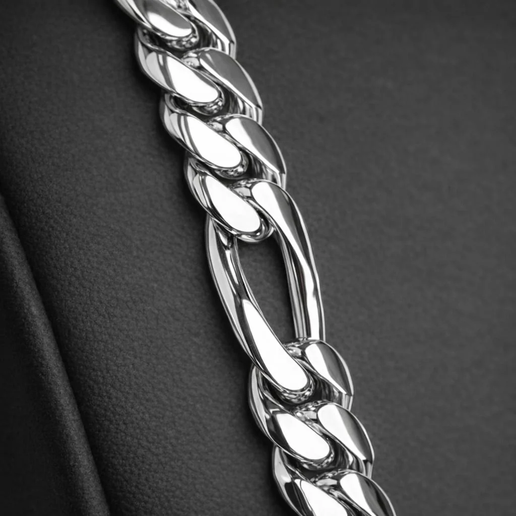 10mm Wide Solid Figaro-Cuban Link Chain |925 Sterling Silver Chain | Men's Jewelry | With Certificate of Authenticity and 925 Hallmark - Image 3