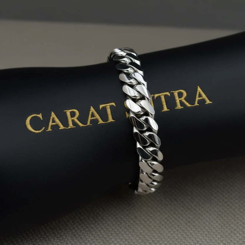 12mm Wide Solid Miami Cuban Link Bracelet with Ruby stone lock |925 Sterling Silver Bracelet | Men's Jewelry | With Certificate of Authenticity and 925 Hallmark - Image 2