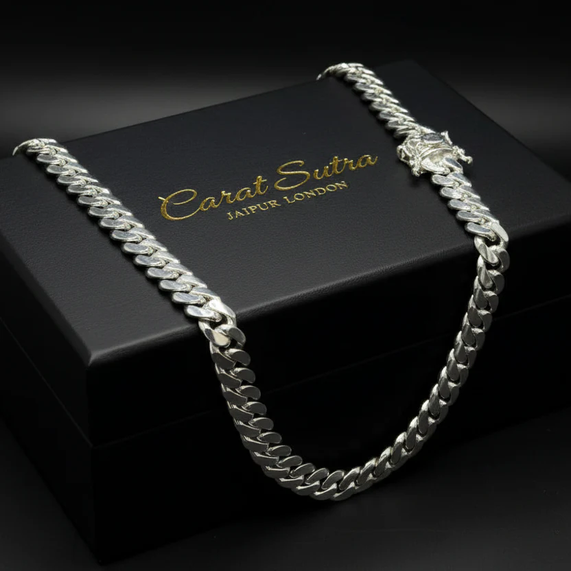 18mm Wide Solid Miami Cuban Link Chain | 925 Sterling Silver Chain | Men's Jewelry | With Certificate of Authenticity and 925 Hallmark - Image 2
