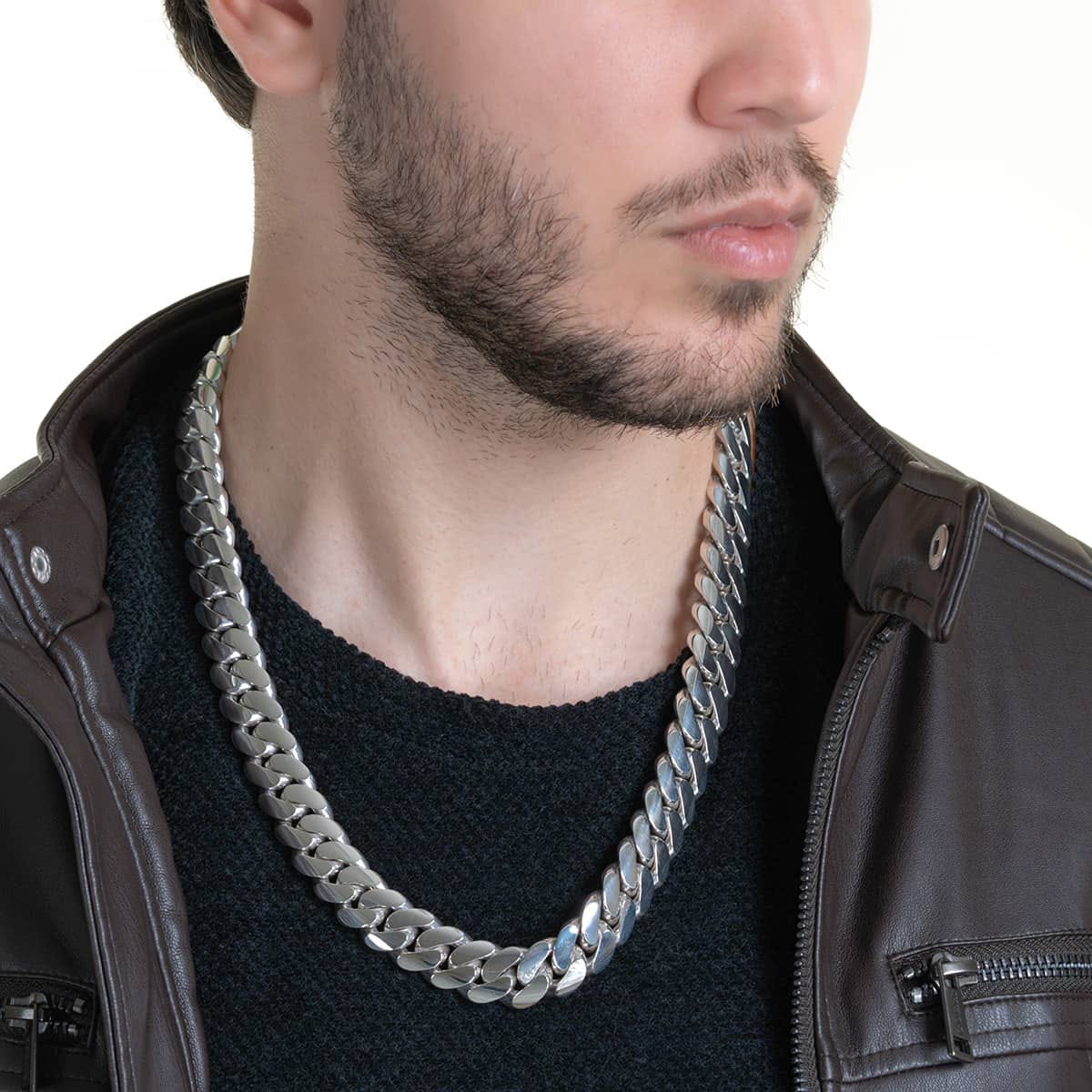 18mm Wide Solid Miami Cuban Link Chain | 925 Sterling Silver Chain | Men's Jewelry | With Certificate of Authenticity and 925 Hallmark - Image 6