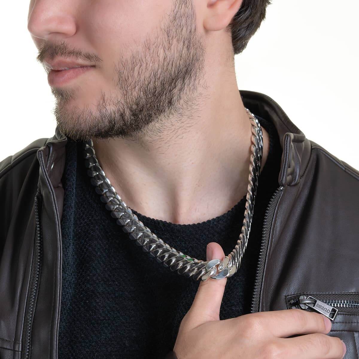 18mm Wide Solid Miami Cuban Link Chain | 925 Sterling Silver Chain | Men's Jewelry | With Certificate of Authenticity and 925 Hallmark - Image 7