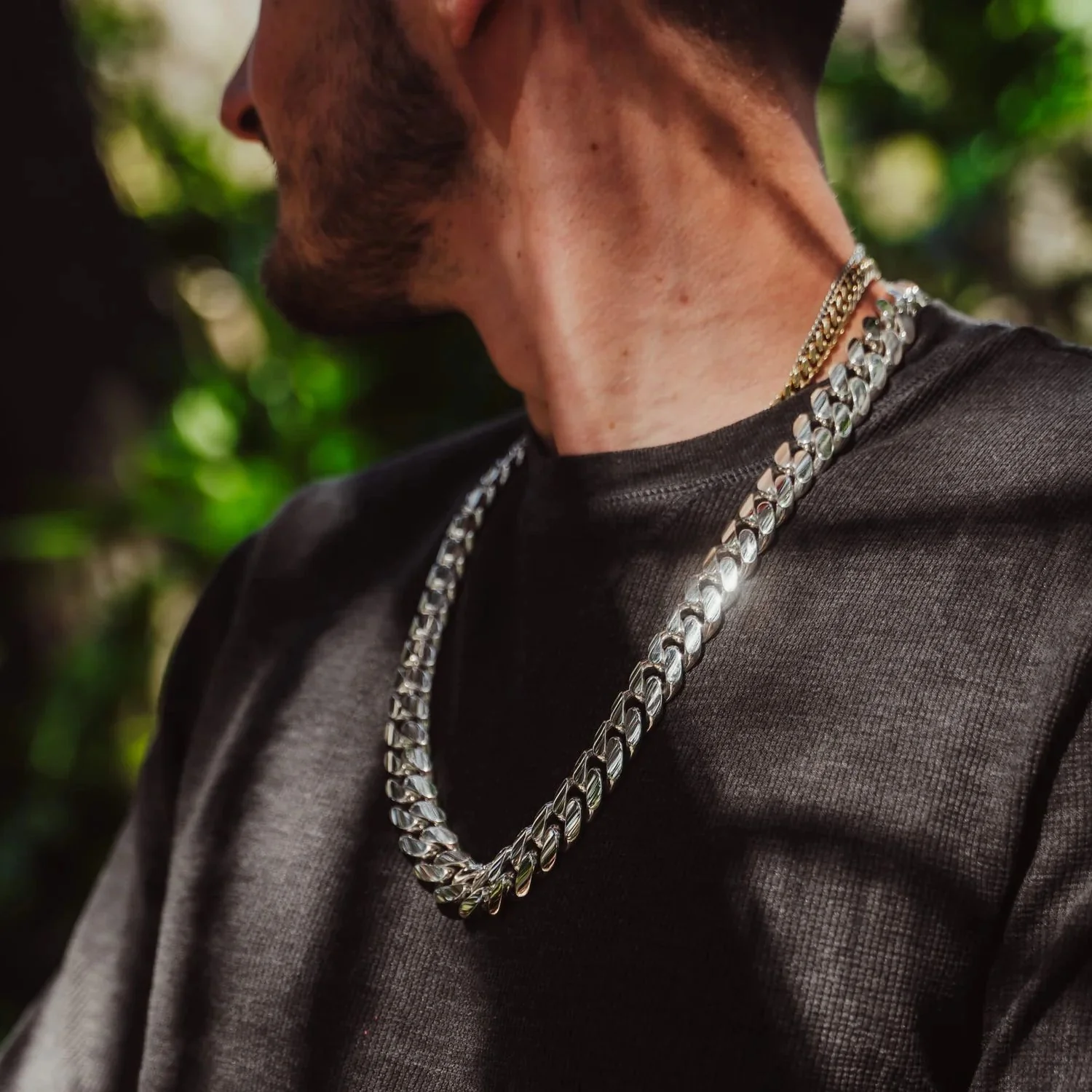 20mm Wide Solid Miami Cuban Link Chain | 925 Sterling Silver Chain | Men's Jewelry | With Certificate of Authenticity and 925 Hallmark - Image 3