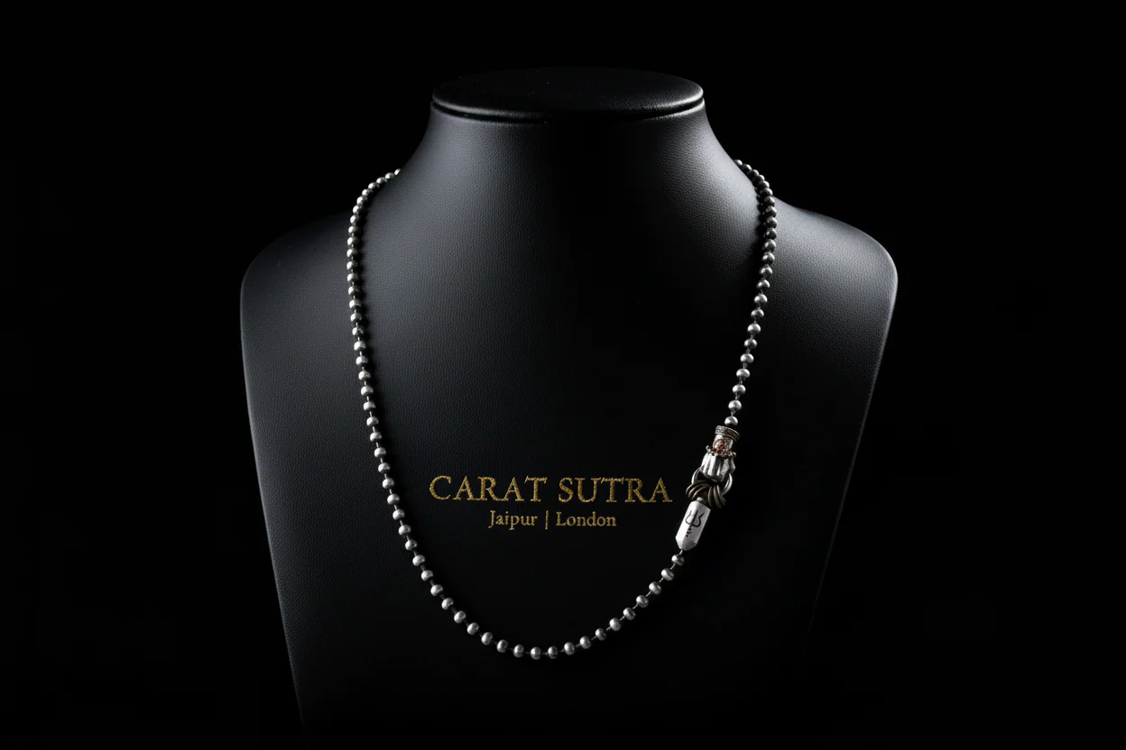 4mm Talisman Fist lock Ball Chain | 925 Sterling Silver Chain | With Certificate of Authenticity and 925 Hallmark
