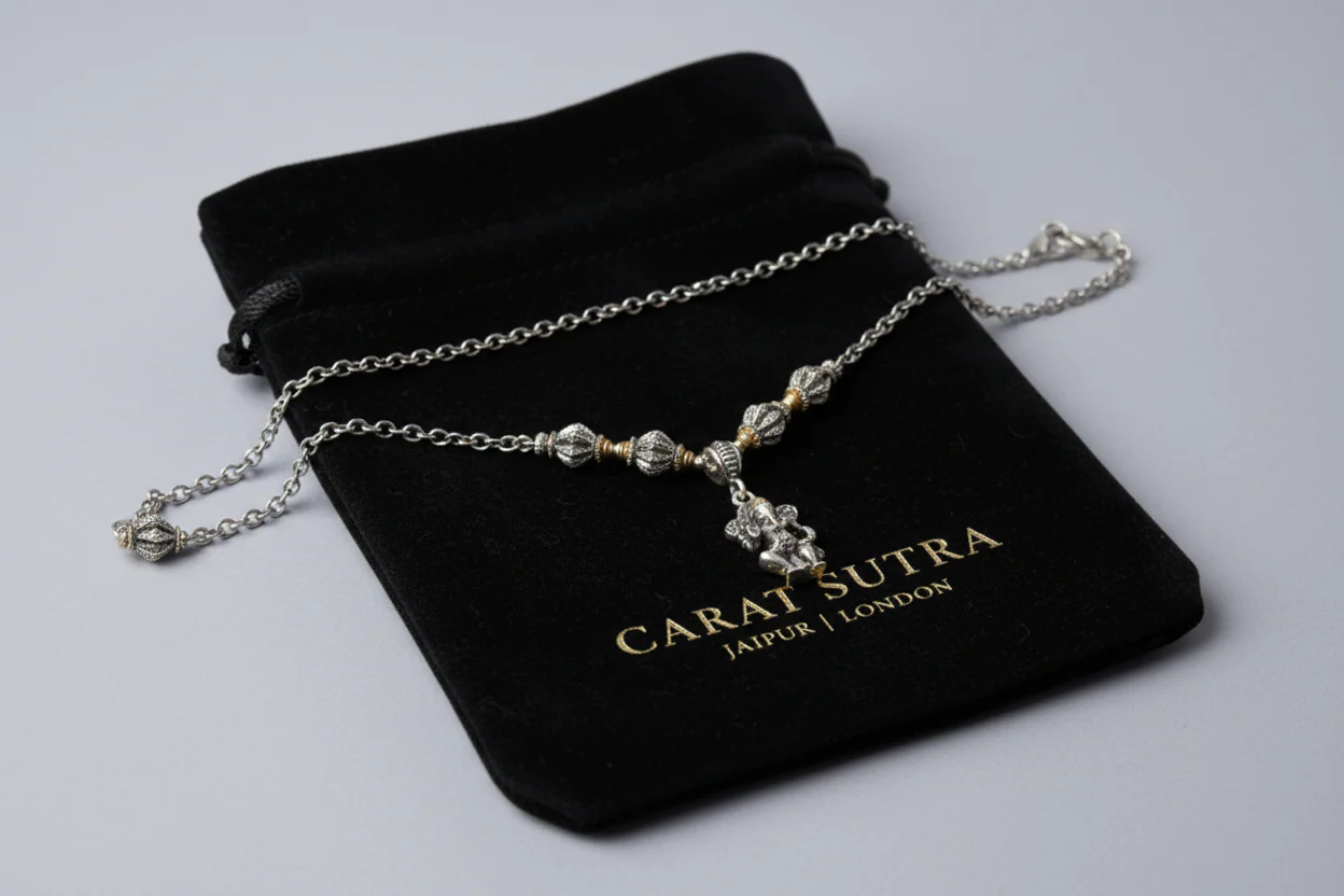 4mm wide Hanuman Ji with Gada chain Oxidised Box Chain | 925 Sterling Silver Chain | Men's Jewelry | With Certificate of Authenticity and 925 Hallmark - Image 4