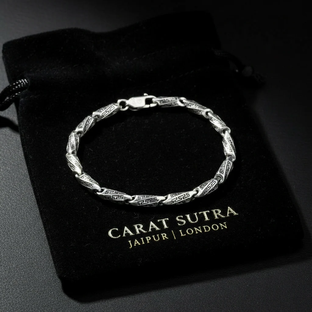 Hand Engraved Vintage Oxidized Bracelet | 925 Sterling Silver Bracelet | With Certificate of Authenticity and 925 Hallmark - Image 4