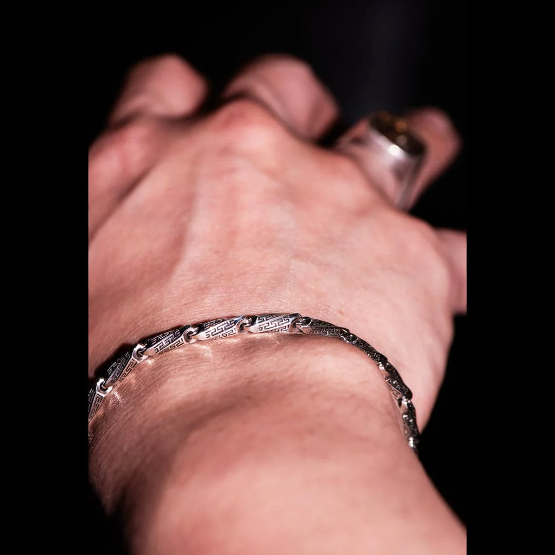 Hand Engraved Vintage Oxidized Bracelet | 925 Sterling Silver Bracelet | With Certificate of Authenticity and 925 Hallmark - Image 6