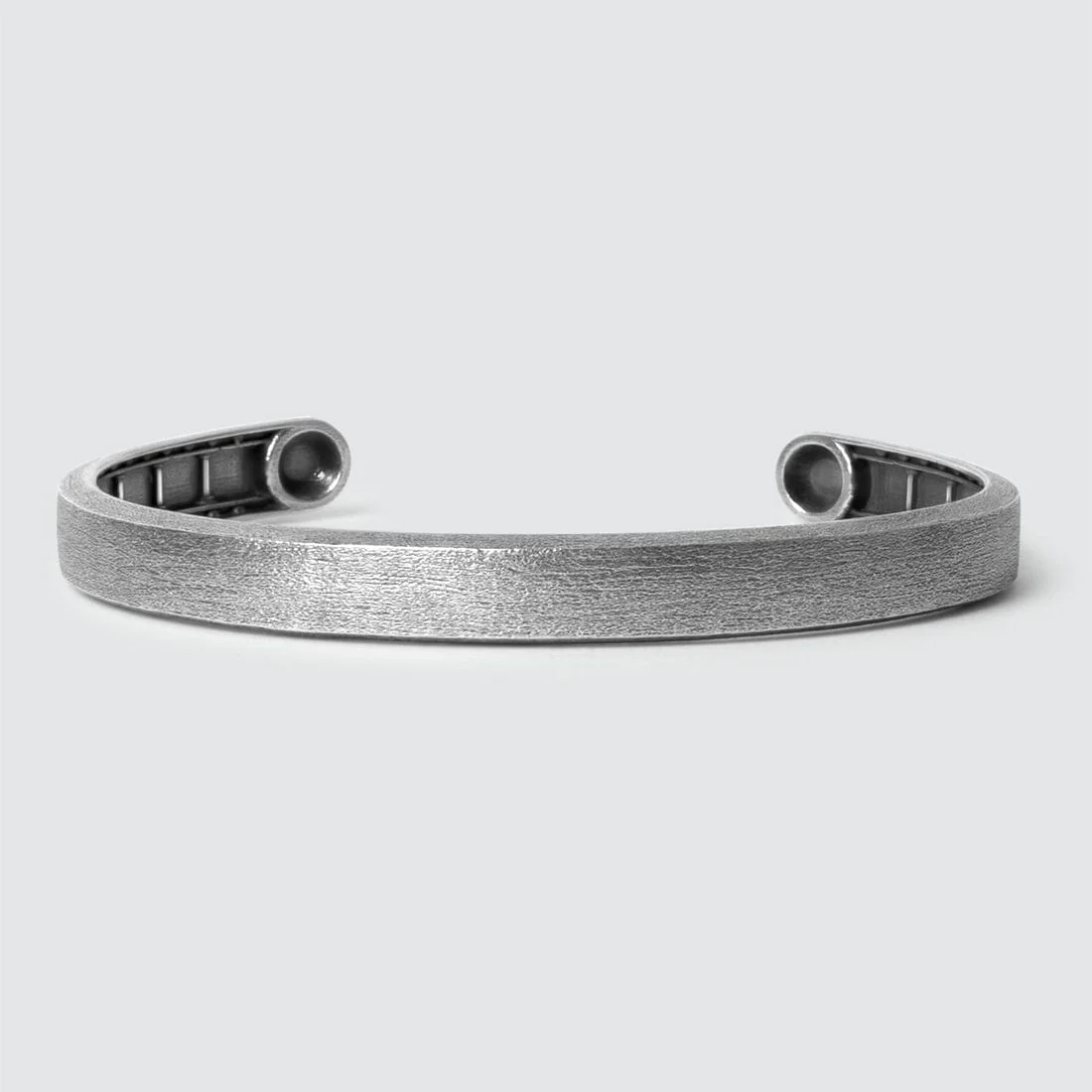 Brush & Matt Finish (Dark) Adjustable Cuff Style Bangle/kadaa/Handcuff | 925 Sterling Silver Bracelet | With Certificate of Authenticity and 925 Hallmark - Image 6