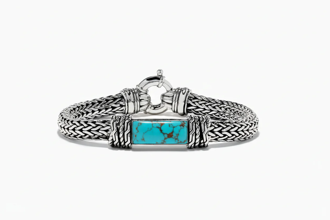 13mm Classic Chain Ring Clasp Bracelet for Men | 925 Sterling Silver Bracelet | Men's Jewelry | With Certificate of Authenticity and 925 Hallmark