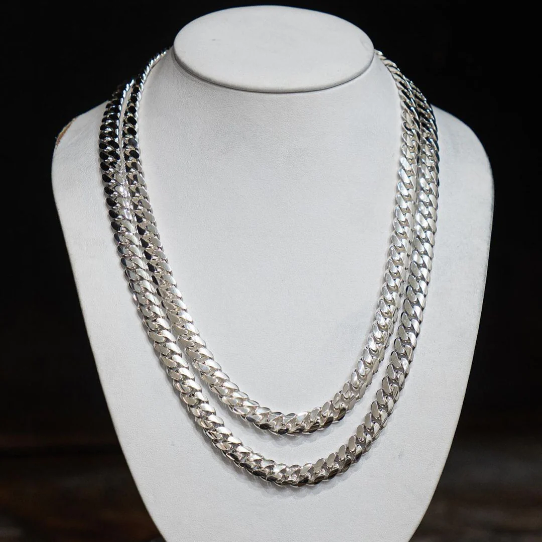 RARE PRINCE by CARAT SUTRA | 12mm Wide Solid Miami Cuban Link Chain | 925 Sterling Silver Chain | Men's Jewelry | With Certificate of Authenticity and 925 Hallmark - Image 5