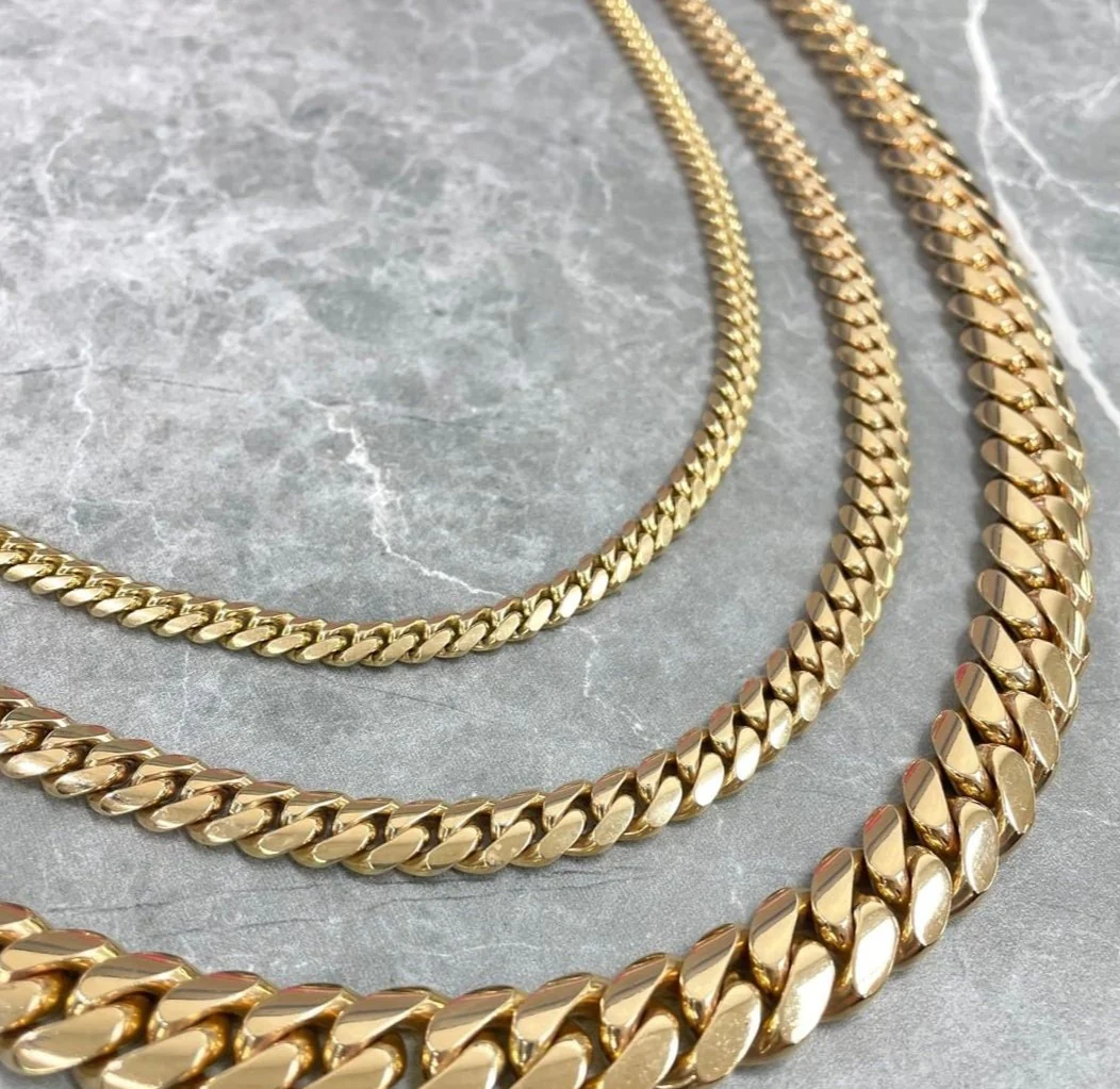 RARE PRINCE by CARAT SUTRA | 12mm Wide Solid Miami Cuban Link Chain | 22kt Gold Micron Plated 925 Sterling Silver Chain | Men's Jewelry | With Certificate of Authenticity and 925 Hallmark - Image 5