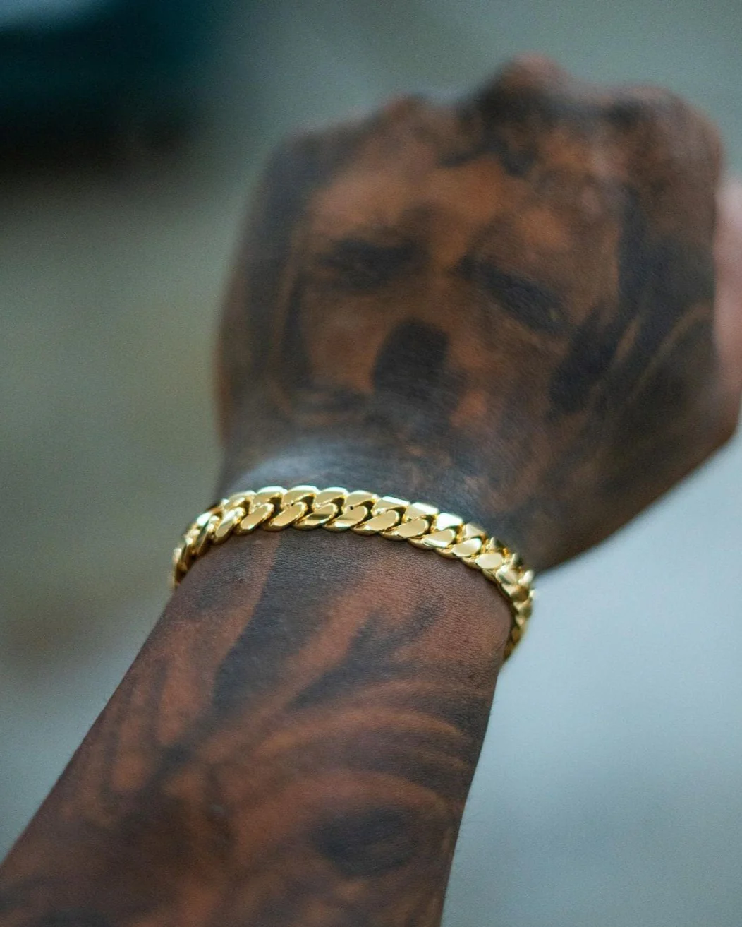 RARE PRINCE by CARAT SUTRA | 10mm Wide Solid Miami Cuban Link Bracelet | 22kt Gold Micron Plated 925 Sterling Silver Bracelet | Men's Jewelry | With Certificate of Authenticity and 925 Hallmark - Image 9