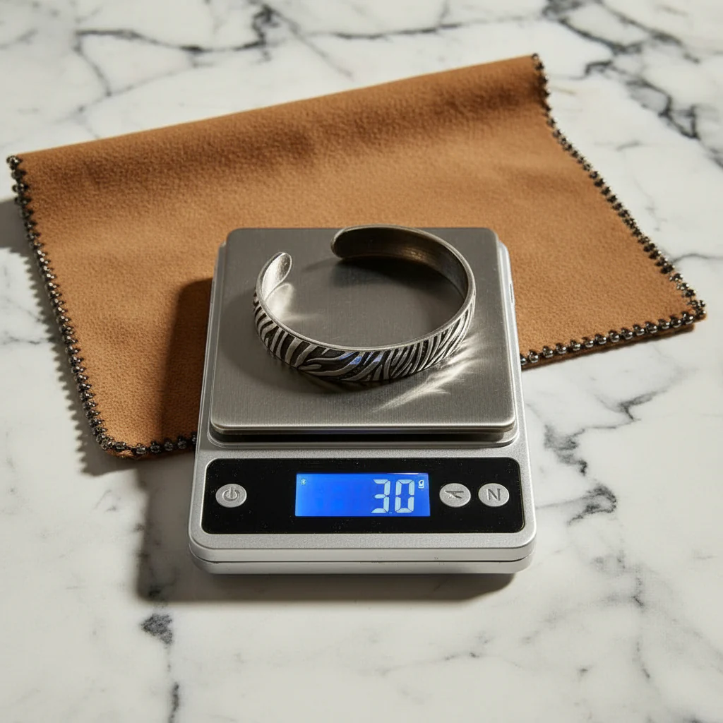 RARE PRINCE by CARAT SUTRA | Adjustable Modern Style Bangle/kadaa/Handcuff for Men & Boys | 925 Sterling Silver Bracelet | Men's Jewelry | With Certificate of Authenticity and 925 Hallmark - Image 5