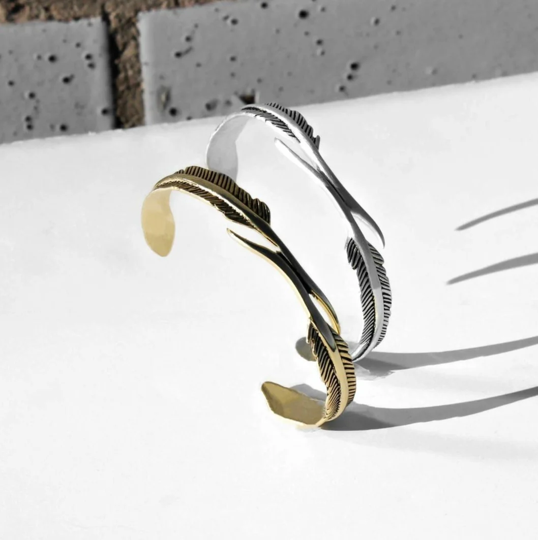 RARE PRINCE by CARAT SUTRA | Unique Adjustable Feather Style Bangle/kadaa/Handcuff for Men & Boys | 925 Sterling Silver Bracelet | Men's Jewelry | With Certificate of Authenticity and 925 Hallmark - Image 2
