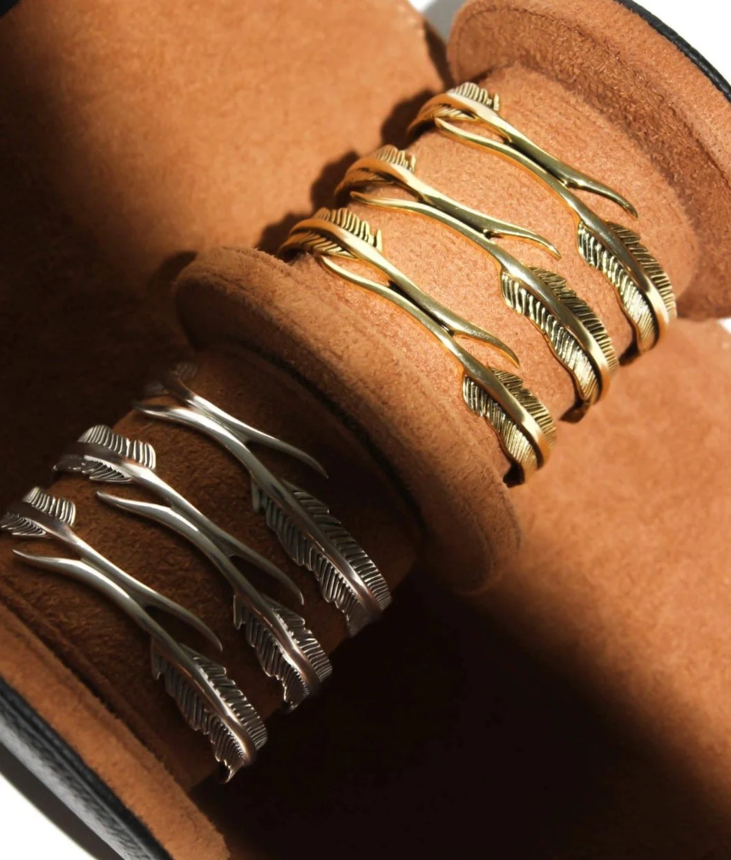 RARE PRINCE by CARAT SUTRA | Unique Adjustable Feather Style Bangle/kadaa/Handcuff for Men & Boys | 925 Sterling Silver Bracelet | Men's Jewelry | With Certificate of Authenticity and 925 Hallmark - Image 5