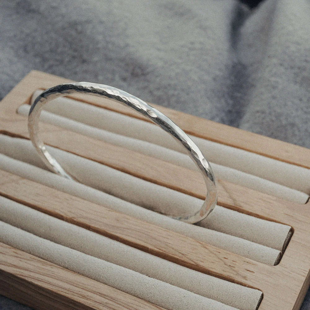 RARE PRINCE by CARAT SUTRA | Adjustable Hammered Style Bangle/kadaa/Handcuff for Men & Boys | 925 Sterling Silver Bracelet | Men's Jewelry | With Certificate of Authenticity and 925 Hallmark - Image 2