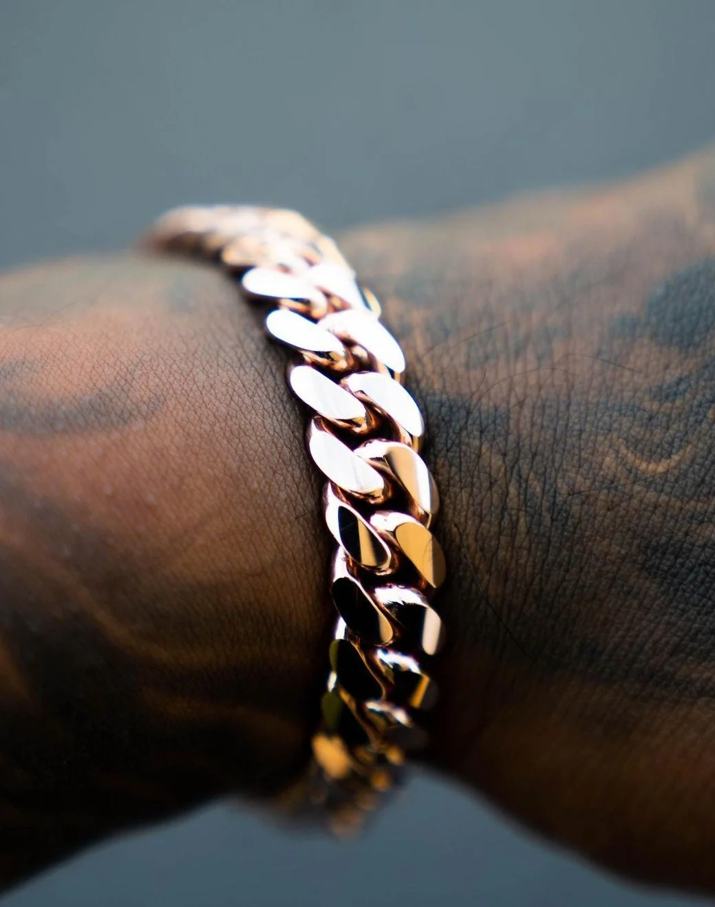 RARE PRINCE by CARAT SUTRA | 14mm Wide Solid Miami Cuban Link Bracelet | 22kt Gold Micron Plated 925 Sterling Silver Bracelet | Men's Jewelry | With Certificate of Authenticity and 925 Hallmark - Image 3