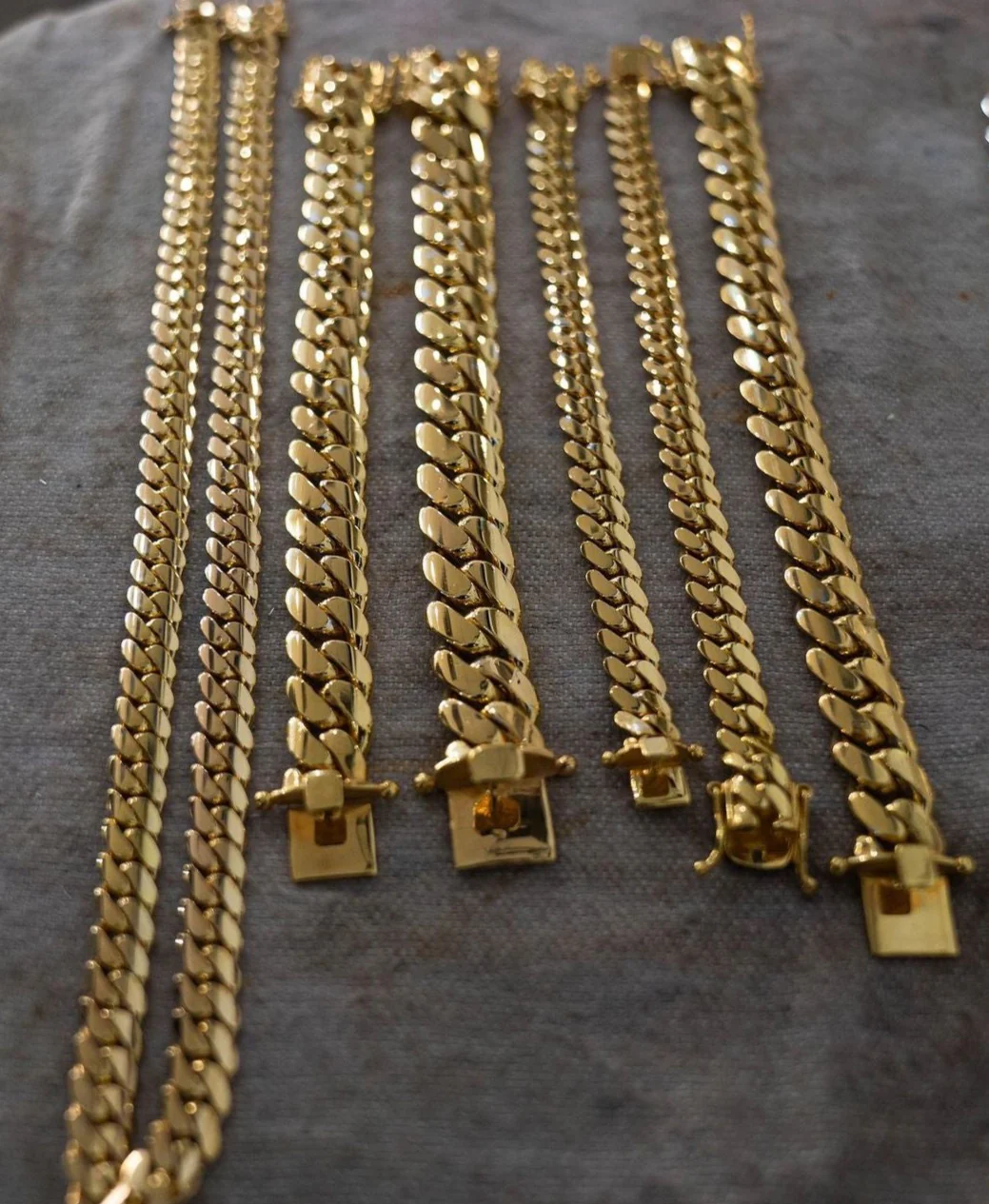 RARE PRINCE by CARAT SUTRA | 14mm Wide Solid Miami Cuban Link Bracelet | 22kt Gold Micron Plated 925 Sterling Silver Bracelet | Men's Jewelry | With Certificate of Authenticity and 925 Hallmark - Image 5