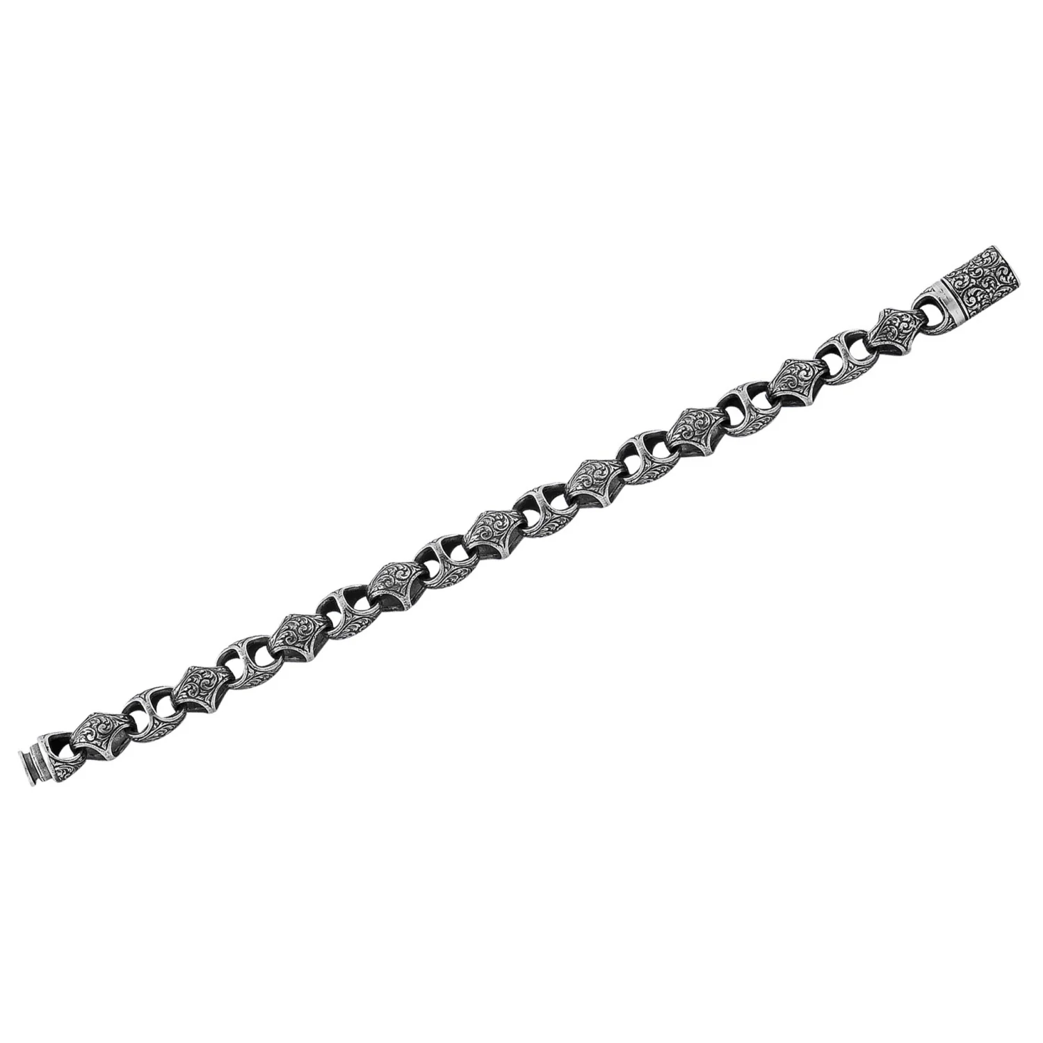 RARE PRINCE by CARAT SUTRA | Unique Vintage Retro Oxidized Bracelet for Men | 925 Sterling Silver Bracelet | Men's Jewelry | With Certificate of Authenticity and 925 Hallmark - Image 4