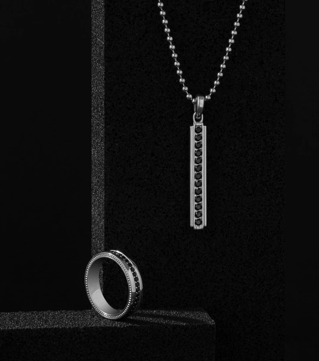 RARE PRINCE by CARAT SUTRA | Exclusive Pave Band Ring for Men, Sterling Silver 925 Ring | Jewellery for Men| With Certificate of Authenticity and 925 Hallmark - Image 9