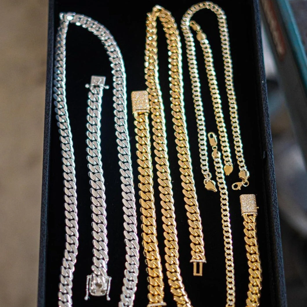 RARE PRINCE by CARAT SUTRA | Solid 12mm Miami Cuban Link Chain with Iced Lock | 22kt Gold Micron Plated on 925 Sterling Silver Chain with AAA+ Quality Swarovski Diamonds | Men's Jewelry | With Certificate of Authenticity and 925 Hallmark - Image 7