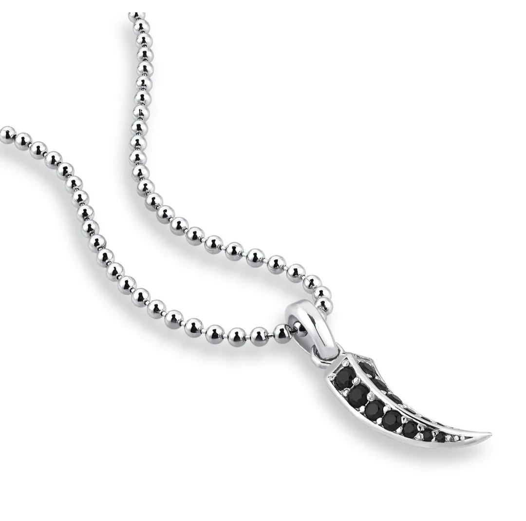 RARE PRINCE by CARAT SUTRA | Unique Designed Claw Pendant Studded with Black Zircons | 22kt Gold Micron Plated 925 Sterling Silver Pendant | Men's Jewelry | With Certificate of Authenticity and 925 Hallmark - Image 7