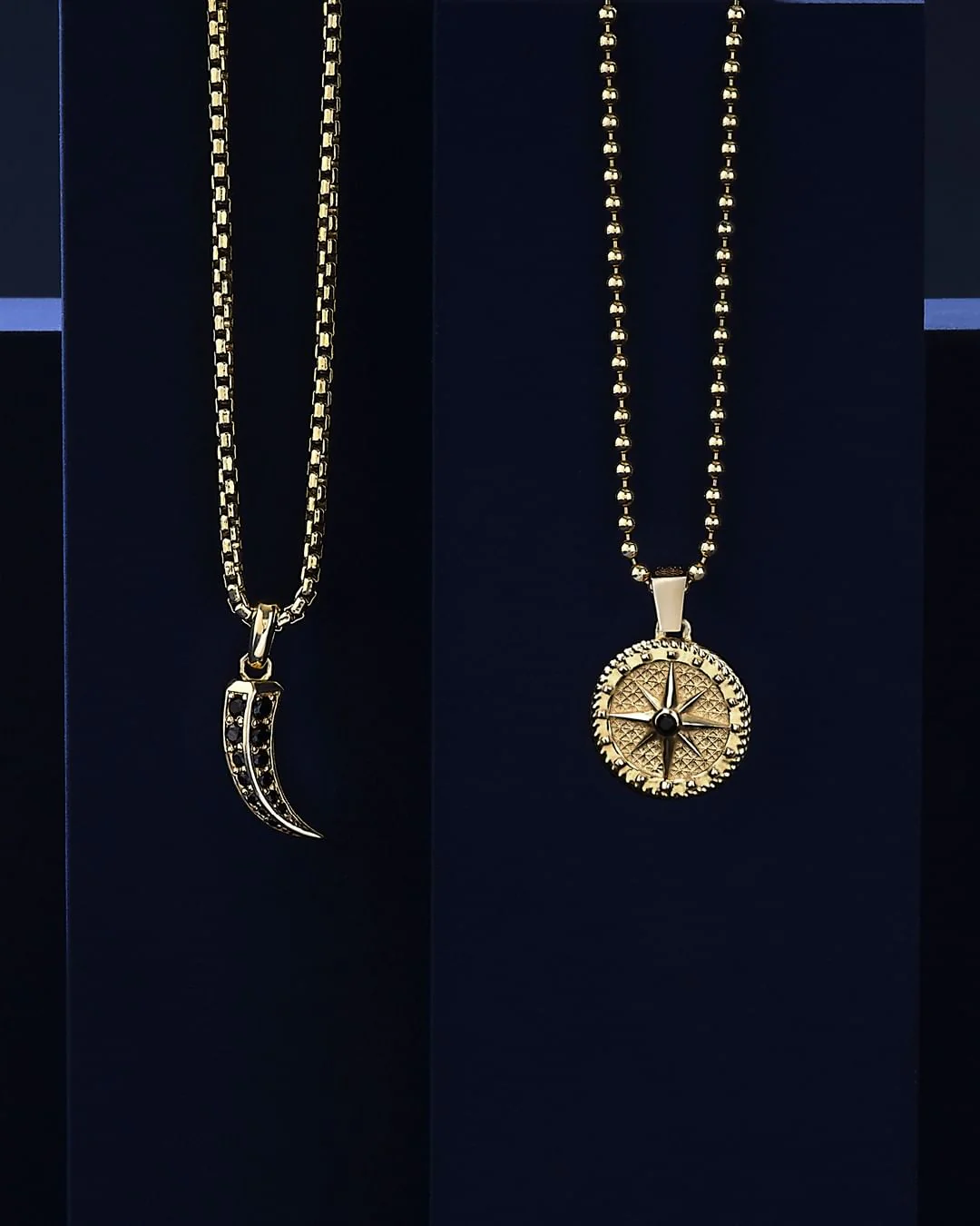RARE PRINCE by CARAT SUTRA | Unique Designed Claw Pendant Studded with Black Zircons | 22kt Gold Micron Plated 925 Sterling Silver Pendant | Men's Jewelry | With Certificate of Authenticity and 925 Hallmark - Image 8