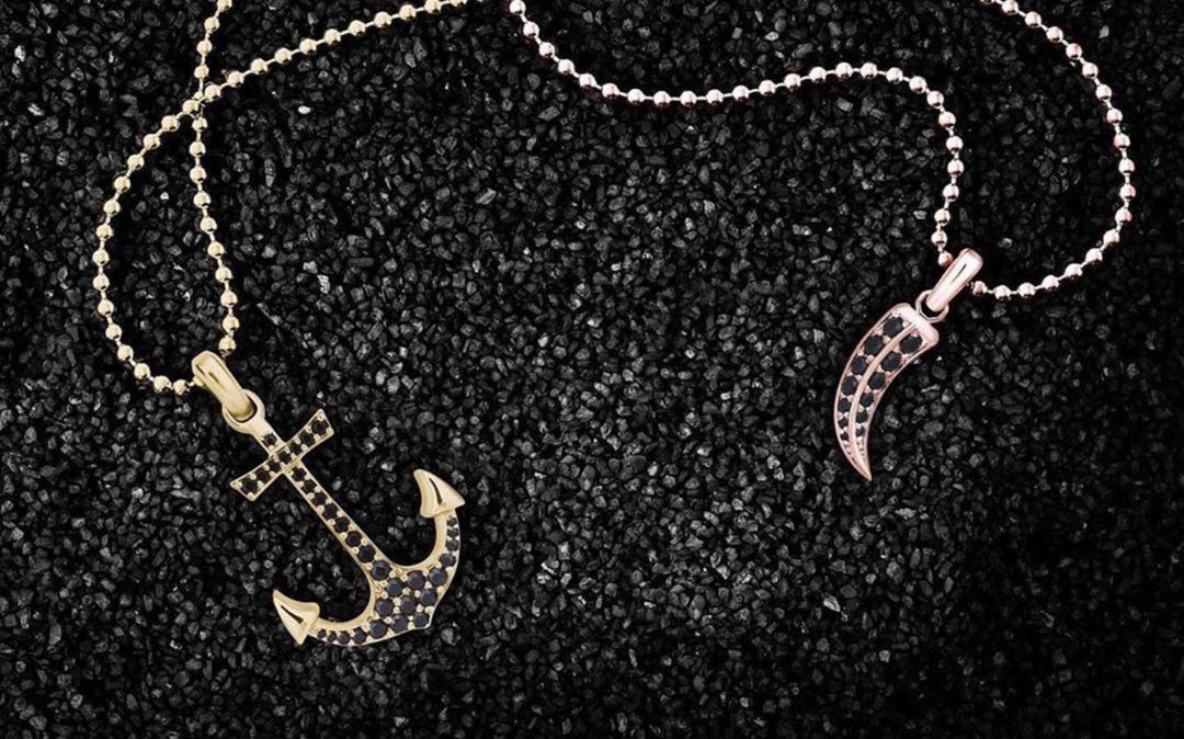 RARE PRINCE by CARAT SUTRA | Unique Designed Claw Pendant Studded with Black Zircons | 22kt Gold Micron Plated 925 Sterling Silver Pendant | Men's Jewelry | With Certificate of Authenticity and 925 Hallmark - Image 9