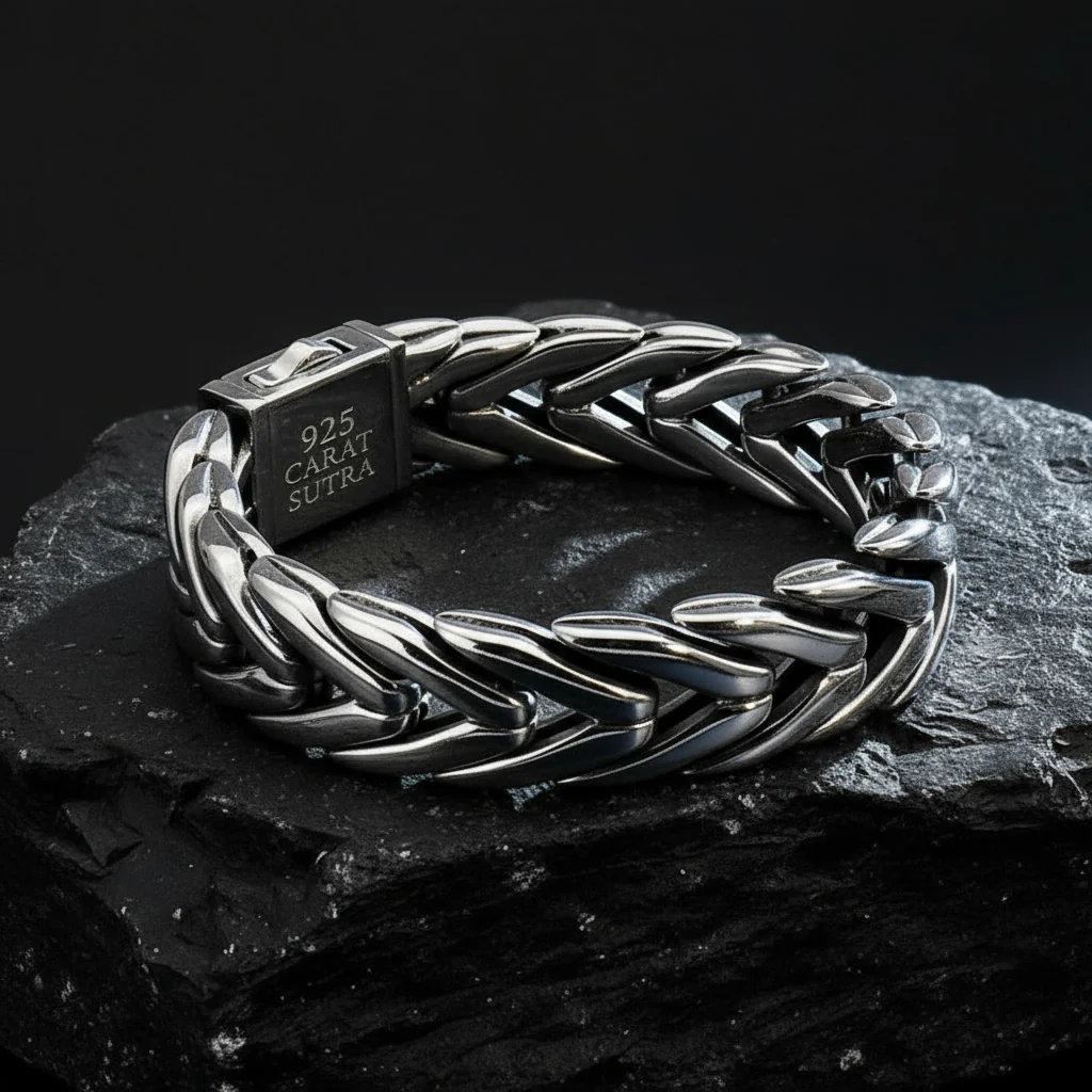 RARE PRINCE by CARAT SUTRA | Unique Silver Arrow Oxidized Bracelet for Men | 925 Sterling Silver Bracelet | Men's Jewelry | With Certificate of Authenticity and 925 Hallmark