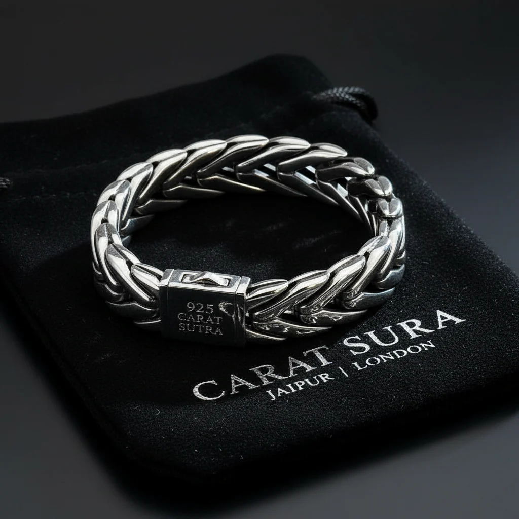 RARE PRINCE by CARAT SUTRA | Unique Silver Arrow Oxidized Bracelet for Men | 925 Sterling Silver Bracelet | Men's Jewelry | With Certificate of Authenticity and 925 Hallmark - Image 6