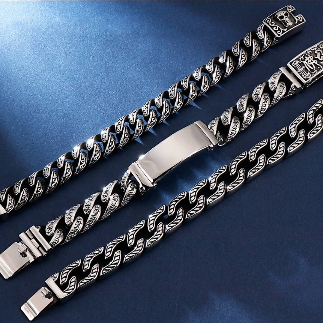 RARE PRINCE by CARAT SUTRA | Unique Retro Silver Oxidized Bracelet for Men | 925 Sterling Silver Bracelet | Men's Jewelry | With Certificate of Authenticity and 925 Hallmark - Image 7