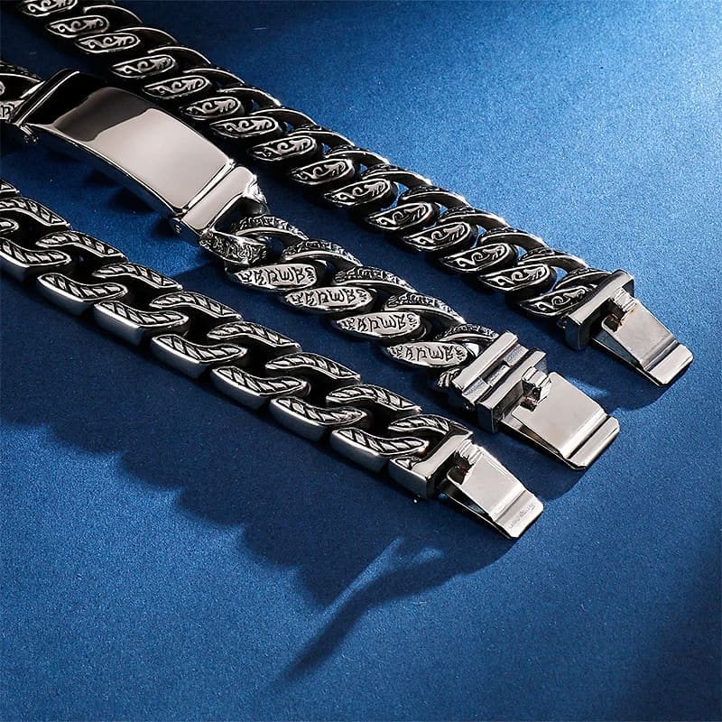 RARE PRINCE by CARAT SUTRA | Unique Retro Silver Oxidized Bracelet for Men | 925 Sterling Silver Bracelet | Men's Jewelry | With Certificate of Authenticity and 925 Hallmark - Image 9