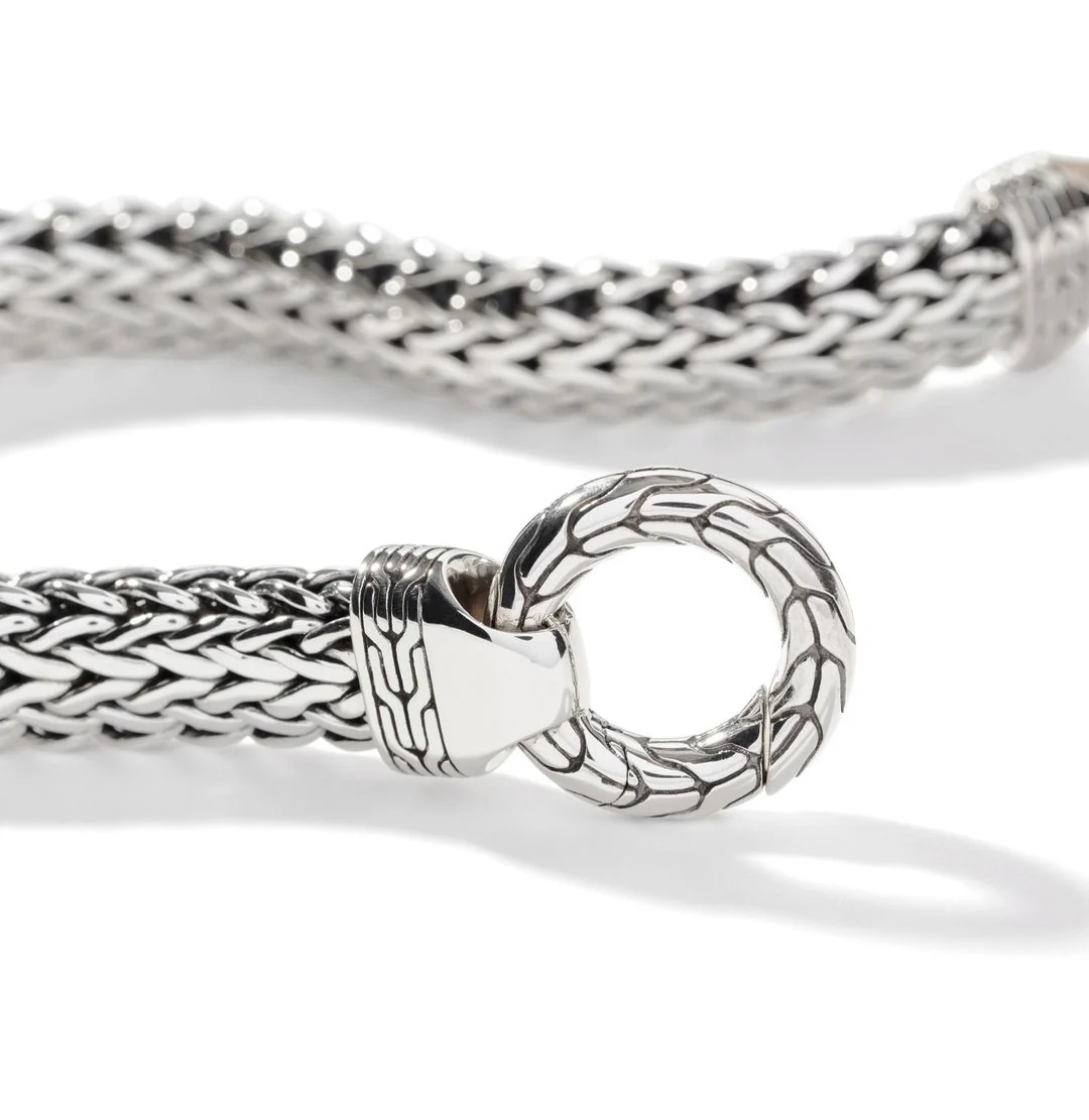 RARE PRINCE by CARAT SUTRA | Classic Chain Ring Clasp Bracelet for Men | 925 Sterling Silver Bracelet | Men's Jewelry | With Certificate of Authenticity and 925 Hallmark - Image 6