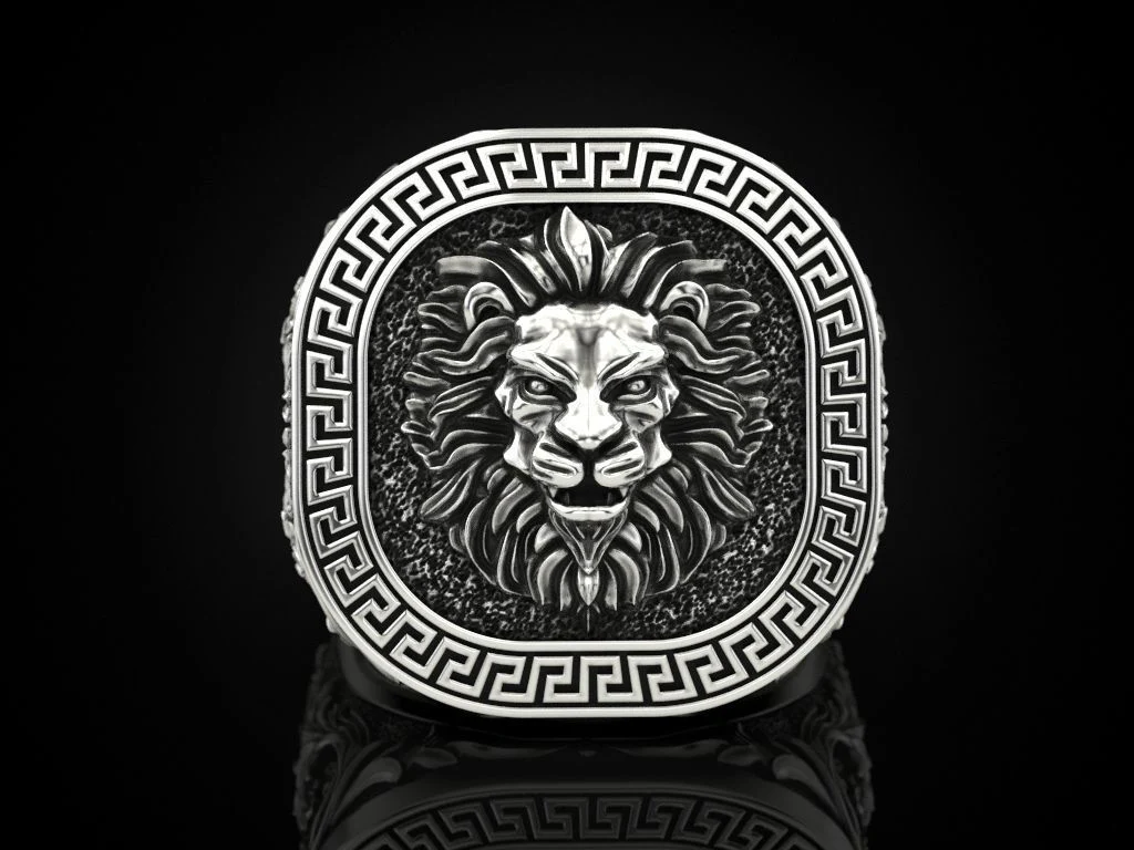 RARE PRINCE by CARAT SUTRA | Unique Designed Lion Ring | 925 Sterling Silver Oxidized Ring | Men's Jewelry | With Certificate of Authenticity and 925 Hallmark - Image 6