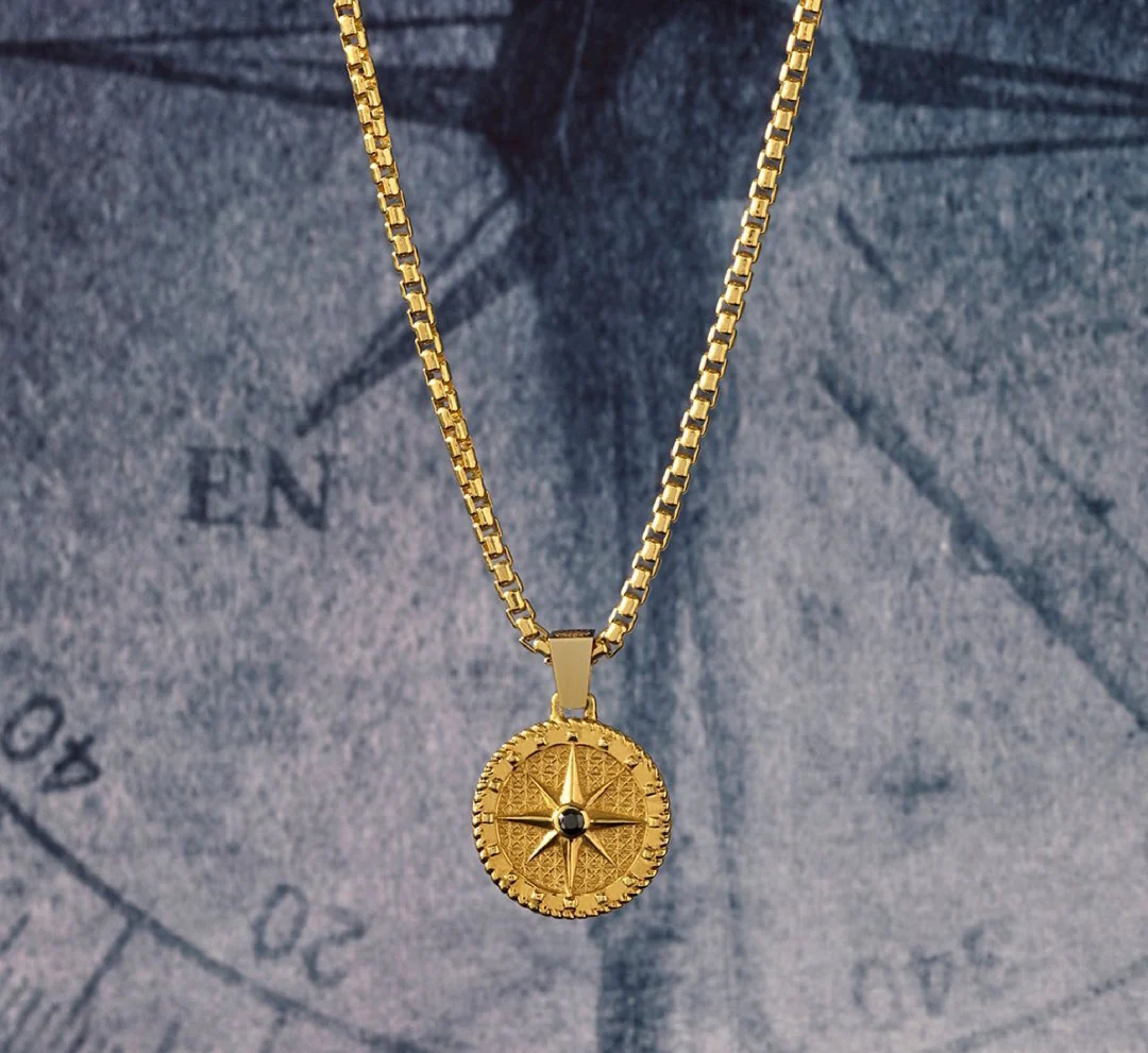 RARE PRINCE by CARAT SUTRA | Unique Designed Compass Pendant for Men | 925 Sterling Silver Pendant | Men's Jewelry | With Certificate of Authenticity and 925 Hallmark - Image 10