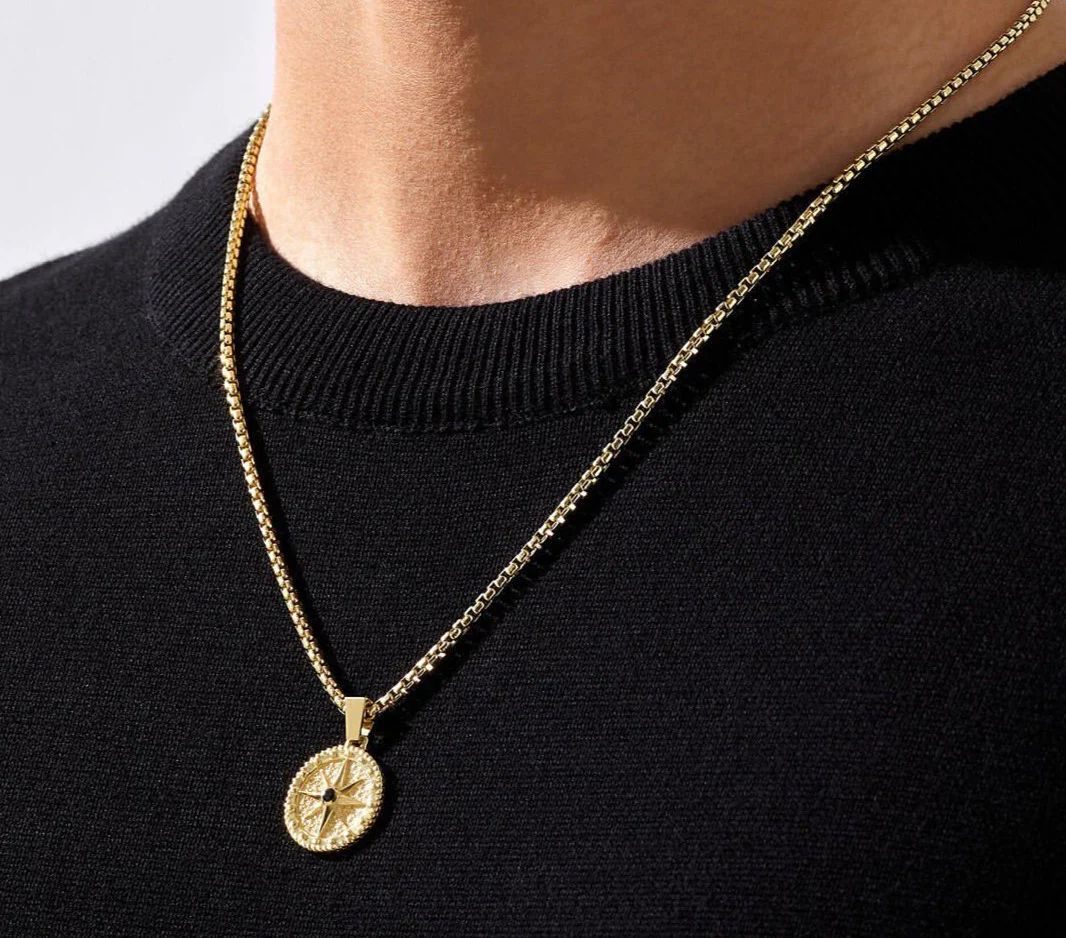RARE PRINCE by CARAT SUTRA | Unique Designed Compass Pendant for Men | 925 Sterling Silver Pendant | Men's Jewelry | With Certificate of Authenticity and 925 Hallmark - Image 7