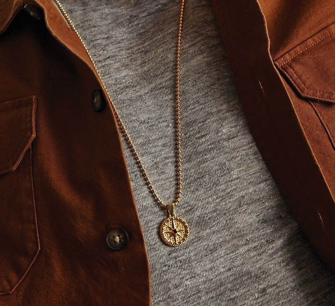 RARE PRINCE by CARAT SUTRA | Unique Designed Compass Pendant for Men | 925 Sterling Silver Pendant | Men's Jewelry | With Certificate of Authenticity and 925 Hallmark - Image 9