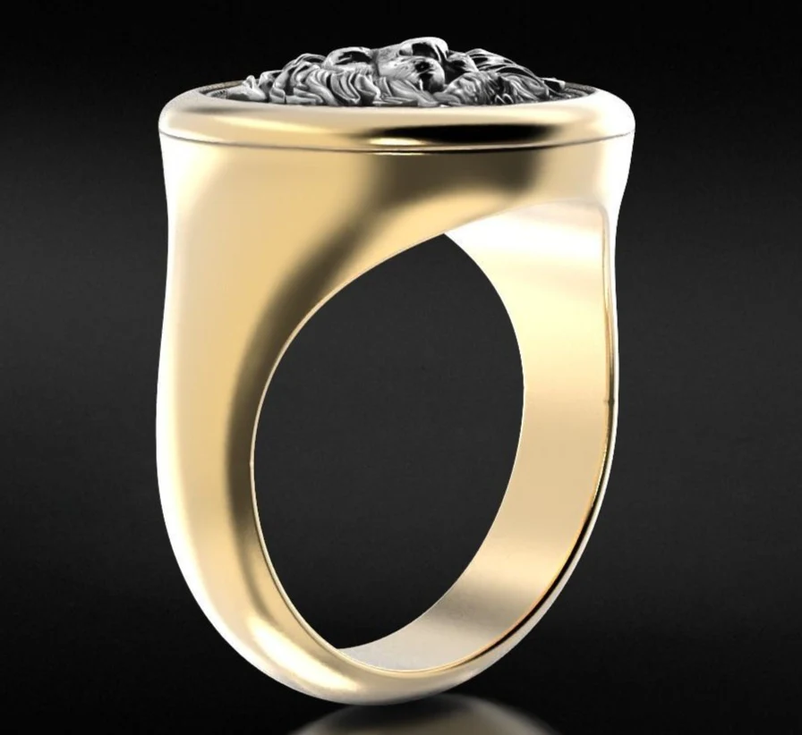 RARE PRINCE by CARAT SUTRA | Unique Designed Lion Signet Ring | 925 Sterling Silver Oxidized Ring | Men's Jewelry | With Certificate of Authenticity and 925 Hallmark - Image 8