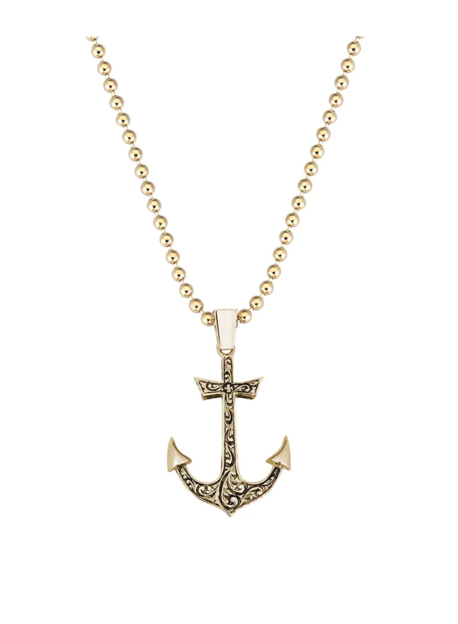 RARE PRINCE by CARAT SUTRA | Unique Sailor's Anchor Pendant with Engraved Design, 925 Sterling Silver Pendant | Men's Jewelry | With Certificate of Authenticity and 925 Hallmark - Image 3