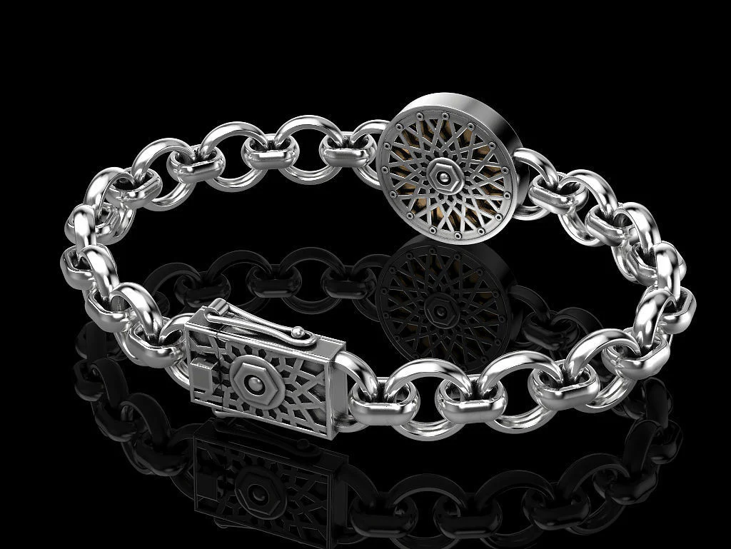RARE PRINCE by CARAT SUTRA | Unique Designed Skull Bracelet for Men | Biker Bracelet for Men | 925 Sterling Silver Bracelet | Men's Jewelry | With Certificate of Authenticity and 925 Hallmark - Image 2