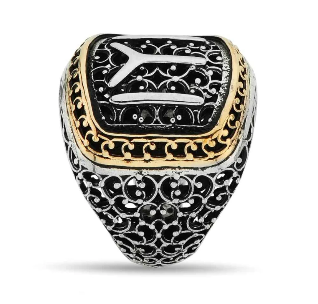 RARE PRINCE by CARAT SUTRA | Unique Design Kayi Ring | 925 Sterling Silver Oxidized Ring | Men's Jewelry | With Certificate of Authenticity and 925 Hallmark - Image 3