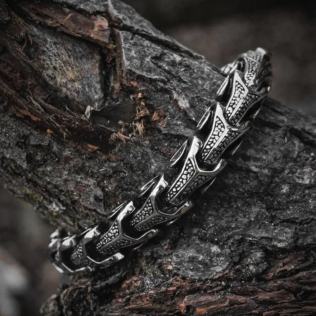 RARE PRINCE by CARAT SUTRA | Unique Dark Serpent Bracelet | 925 Sterling Silver Oxidized Bracelet | Men's Jewelry | With Certificate of Authenticity and 925 Hallmark - Image 4
