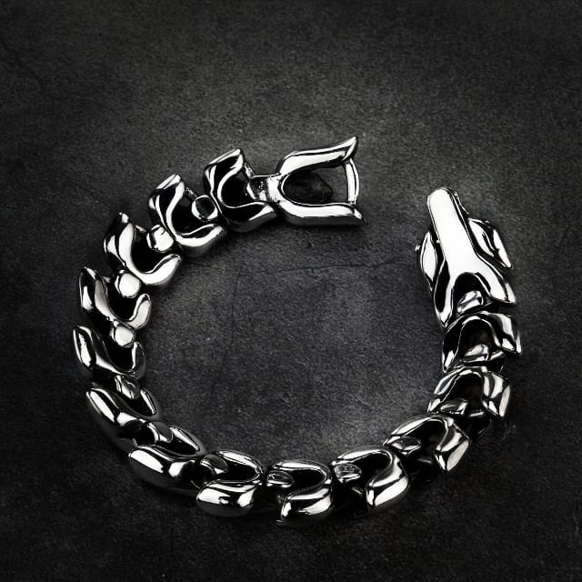 Unique Silver Dragon Bracelet | 925 Sterling Silver Bracelet | Men Jewelry | With Certificate of Authenticity and 925 Hallmark - Image 4