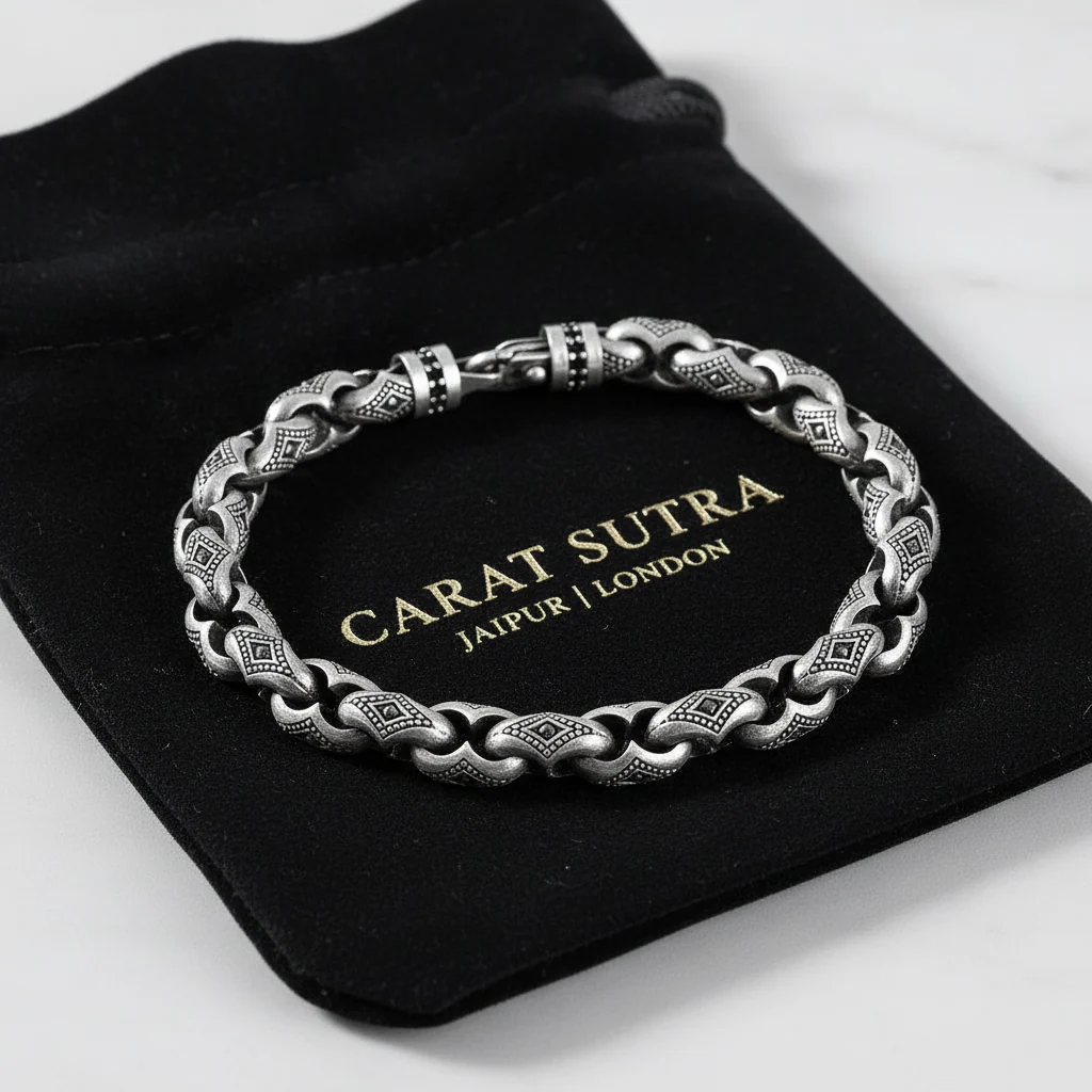 Unique Hand Engraved Vintage Oxidized Bracelet | 35g, 925 Sterling Silver Bracelet | With Certificate of Authenticity and 925 Hallmark - Image 3
