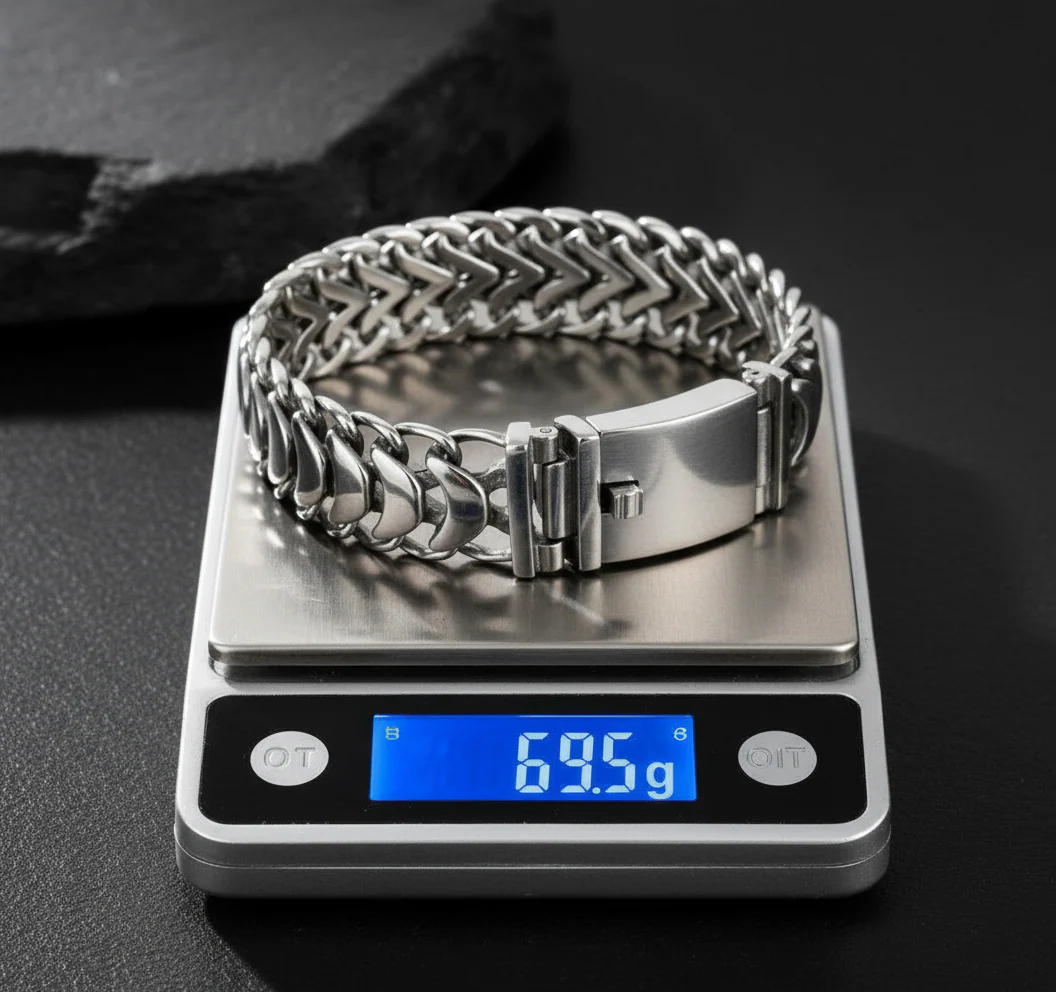 RARE PRINCE by CARAT SUTRA | Unique Link Designed High Polished Bracelet for Men | 925 Sterling Silver Bracelet | Men's Jewelry | With Certificate of Authenticity and 925 Hallmark - Image 5