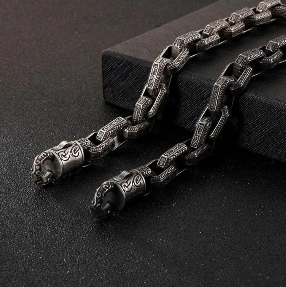 13mm wide, Unique Vintage Artistry Ancient Oxidized Bracelet | 925 Sterling Silver Bracelet | Men's Jewelry | With Certificate of Authenticity and 925 Hallmark - Image 8