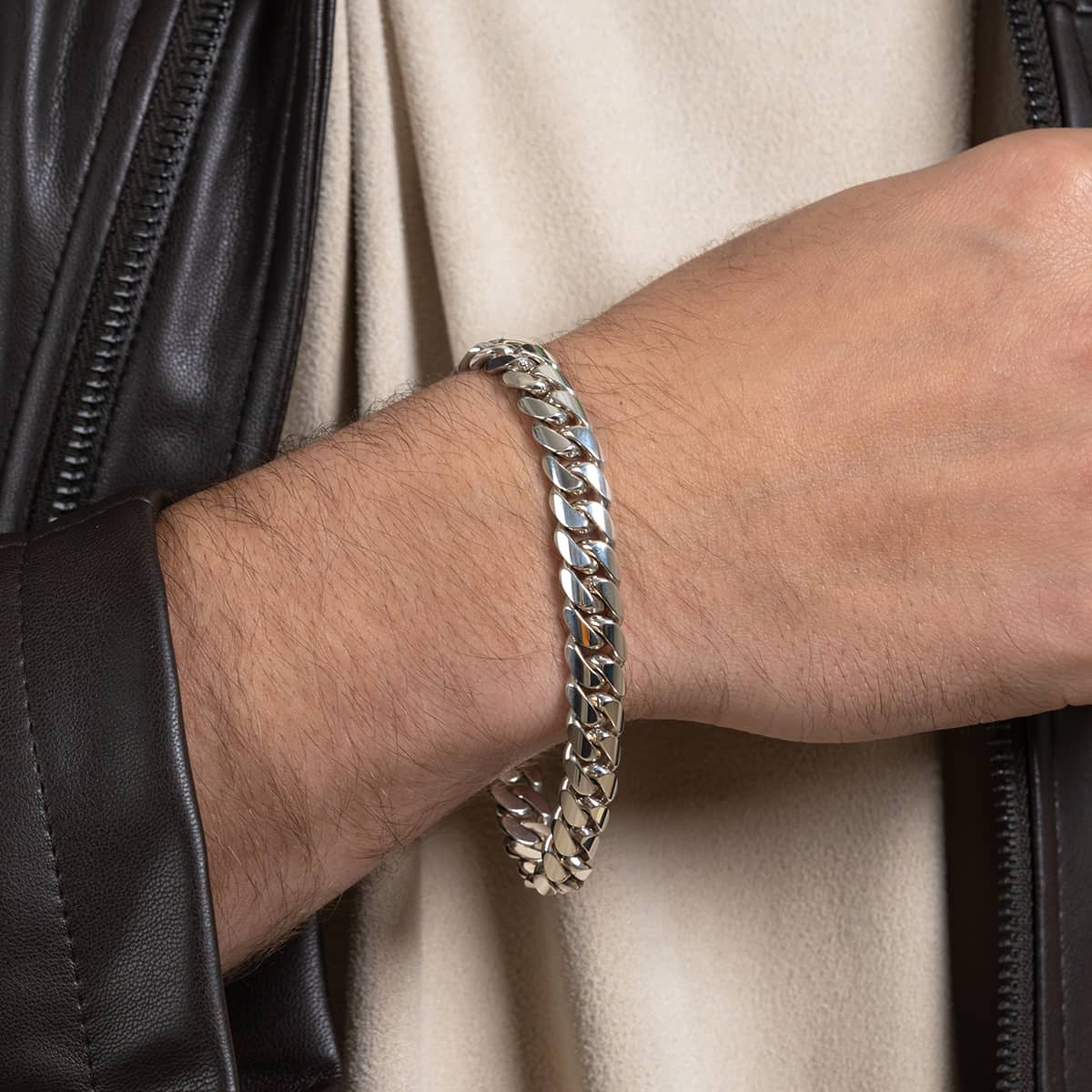 10mm Wide Solid Miami Cuban Link Bracelet | 925 Sterling Silver Bracelet | With Certificate of Authenticity and 925 Hallmark