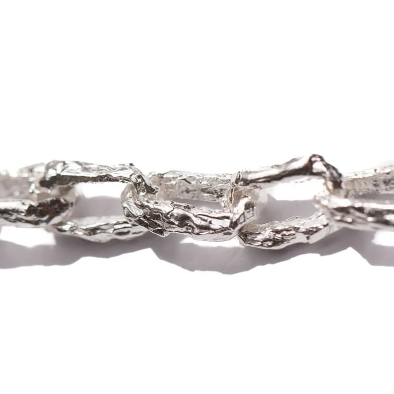Unique Hammered Box type Handmade Solid Chain | 925 Sterling Silver Chain | With Certificate of Authenticity and 925 Hallmark - Image 4