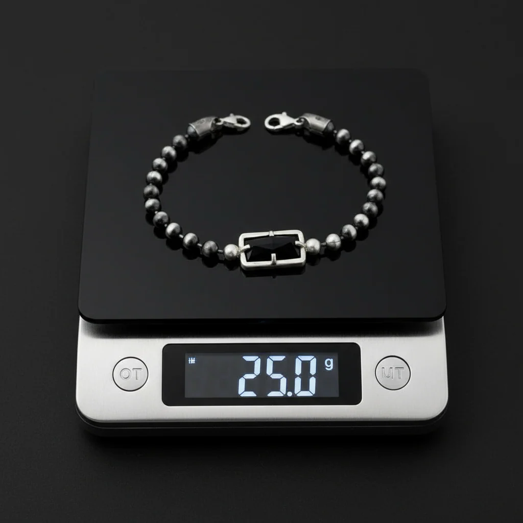 RARE PRINCE by CARAT SUTRA |  Natural Black Onyx Bracelet for Men | 925 Sterling Silver Bracelet | Men's Jewelry | With Certificate of Authenticity and 925 Hallmark - Image 4