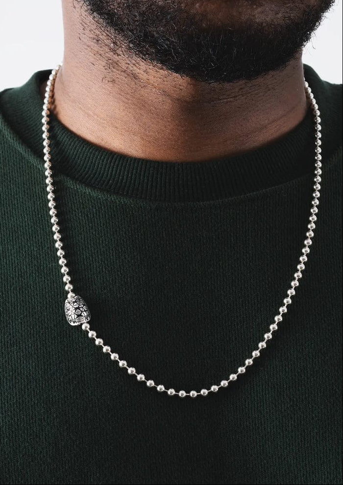 RARE PRINCE by CARAT SUTRA | 4mm Tortoise Ball Chain | 925 Sterling Silver Chain | With Certificate of Authenticity and 925 Hallmark